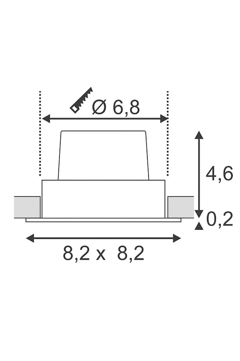   
                        Точковий світильник SLV (Німеччина) 86089    
                         у стилі Хай-тек.  
                        Тип джерела світла: вбудований led-модуль, незмінний.                         Форма: Квадрат.                                                                          фото 4