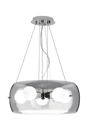   
                        Люстра IDEAL LUX (Італія) 87816    
                         у стилі модерн.  
                        Тип джерела світла: cвітлодіодні led, енергозберігаючі, розжарювання.                         Форма: коло.                         Кольори плафонів і підвісок: сірий.                         Матеріал: скло.                          фото 1