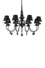   
                        
                        Люстра IDEAL LUX (Італія) 87834    
                         У стилі Модерн.  
                        Тип джерела світла: світлодіодна лампа, змінна.                         Форма: Коло.                         Кольори плафонів і підвісок: Чорний.                         Матеріал: Тканина, Пластик.                          фото 1