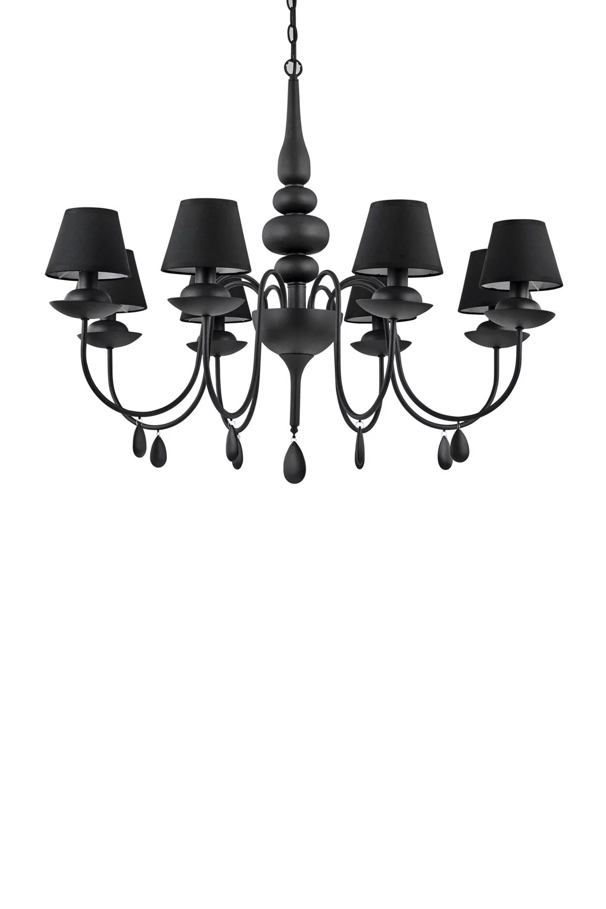   
                        
                        Люстра IDEAL LUX (Італія) 87834    
                         У стилі Модерн.  
                        Тип джерела світла: світлодіодна лампа, змінна.                         Форма: Коло.                         Кольори плафонів і підвісок: Чорний.                         Матеріал: Тканина, Пластик.                          фото 1