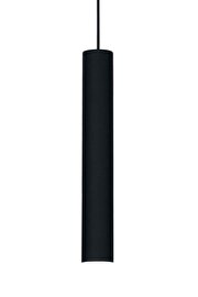   
                        Люстра IDEAL LUX (Італія) 87920    
                         у стилі хай-тек, скандинавський.  
                        Тип джерела світла: cвітлодіодні led, галогенні.                         Форма: циліндр.                         Кольори плафонів і підвісок: чорний.                         Матеріал: метал.                          фото 1