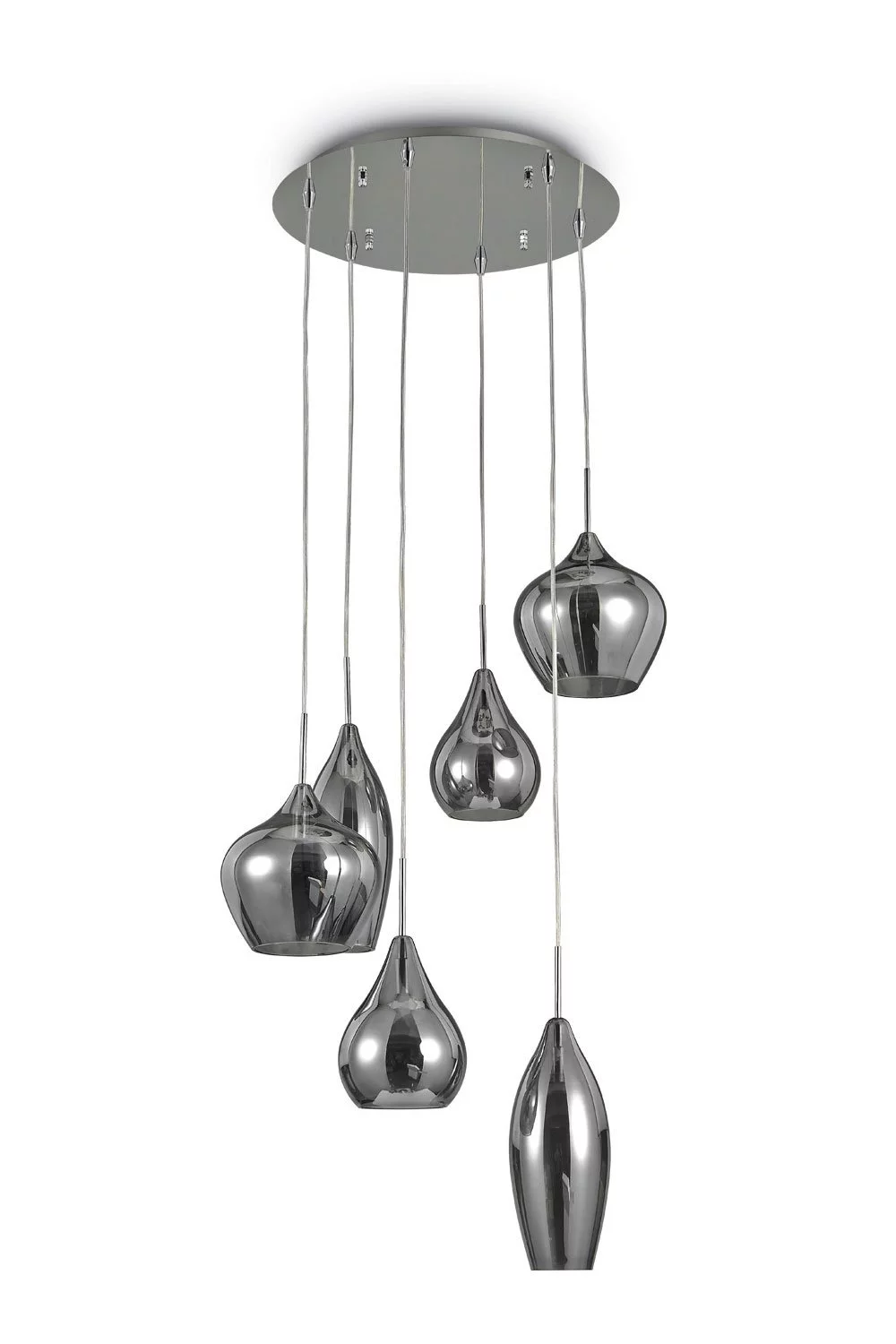   
                        
                        Люстра IDEAL LUX (Італія) 87963    
                         у стилі Модерн.  
                        Тип джерела світла: світлодіодна лампа, змінна.                         Форма: Коло.                         Кольори плафонів і підвісок: Сірий.                         Матеріал: Скло.                          фото 1
