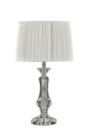   
                        Настільна лампа IDEAL LUX (Італія) 87999    
                         у стилі класика.  
                        Тип джерела світла: cвітлодіодні led, енергозберігаючі, розжарювання.                                                 Кольори плафонів і підвісок: білий.                         Матеріал: тканина.                          фото 1