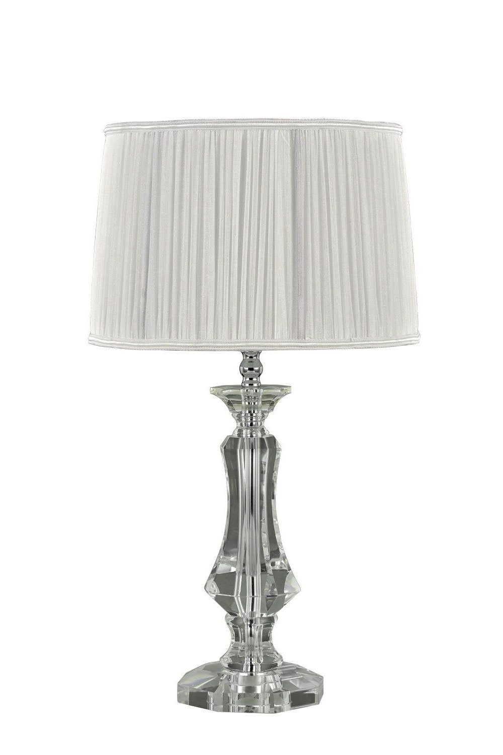   
                        Настільна лампа IDEAL LUX (Італія) 87999    
                         у стилі класика.  
                        Тип джерела світла: cвітлодіодні led, енергозберігаючі, розжарювання.                                                 Кольори плафонів і підвісок: білий.                         Матеріал: тканина.                          фото 1