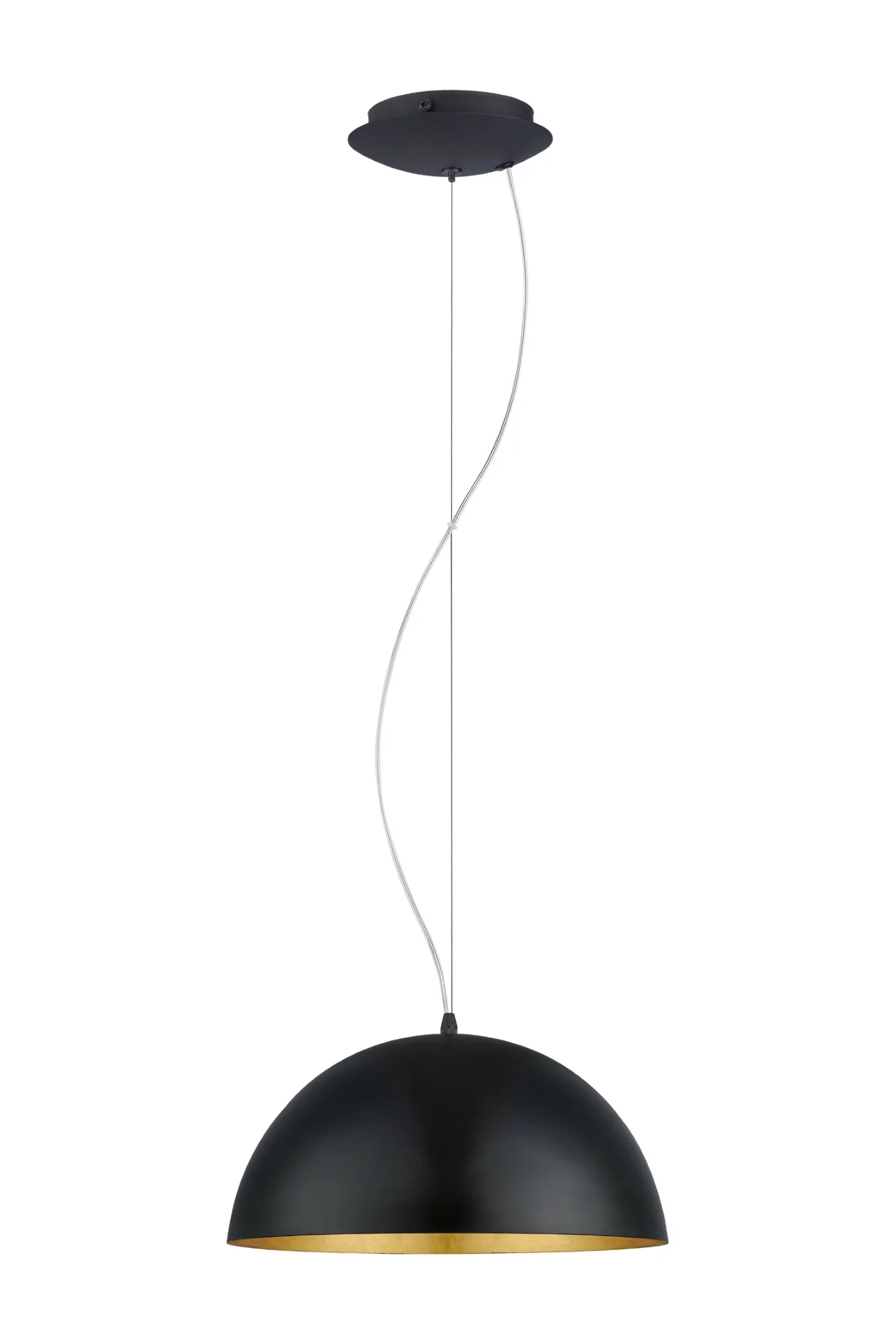   
                        Люстра EGLO (Австрія) 88555    
                         у стилі Модерн, Скандинавський.  
                        Тип джерела світла: світлодіодна лампа, змінна.                         Форма: Коло.                         Кольори плафонів і підвісок: Чорний, Золото.                         Матеріал: Сталь.                          фото 1