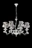   
                        Люстра MAYTONI (Німеччина) 89071    
                         у стилі Прованс.  
                        Тип джерела світла: світлодіодна лампа, змінна.                         Форма: Коло.                         Кольори плафонів і підвісок: Сірий, Білий.                         Матеріал: Тканина.                          фото 3