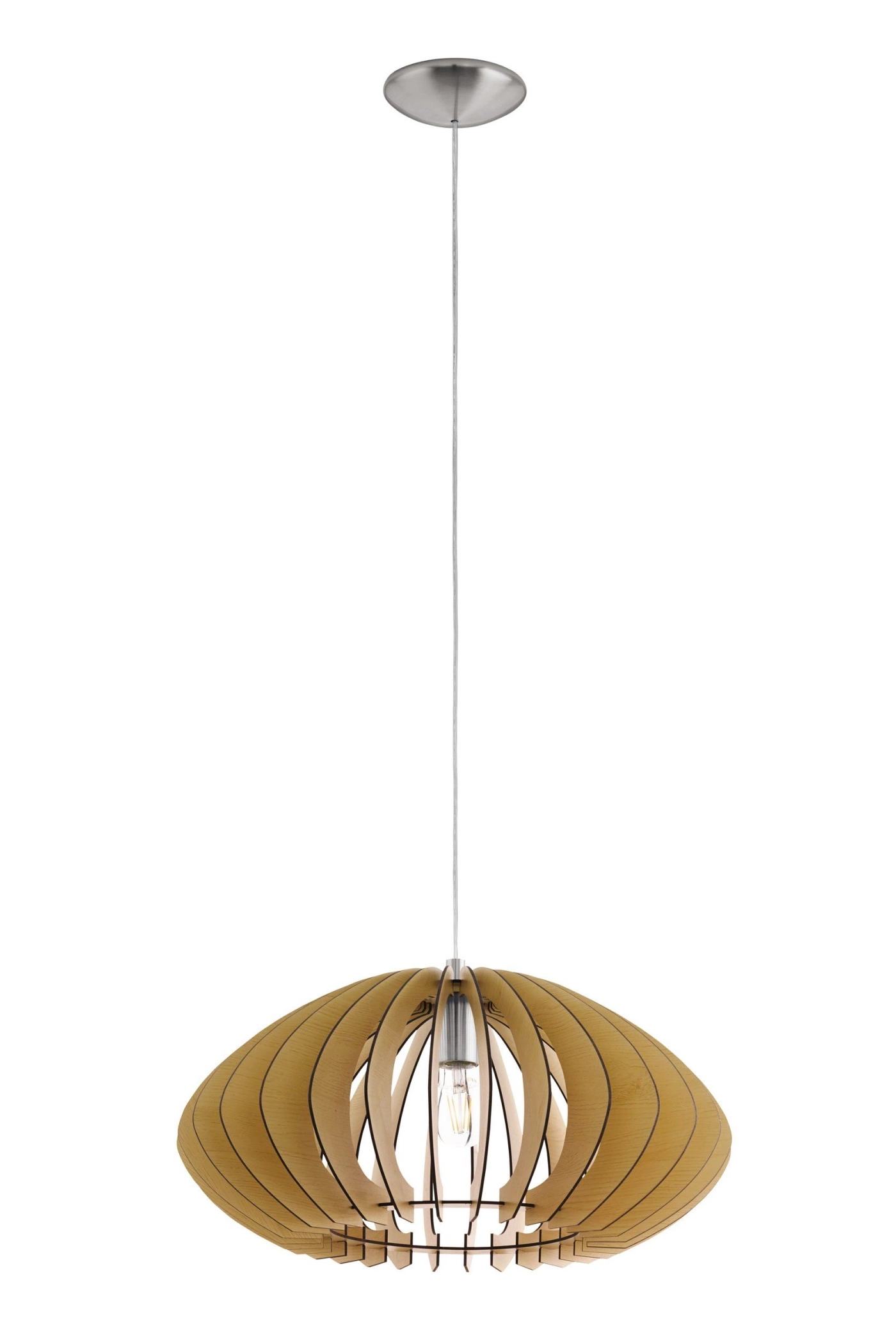   
                        
                        Люстра EGLO (Австрія) 89194    
                         у стилі Скандинавський.  
                        Тип джерела світла: світлодіодна лампа, змінна.                         Форма: Коло.                         Кольори плафонів і підвісок: Коричневий.                         Матеріал: Дерево.                          фото 1