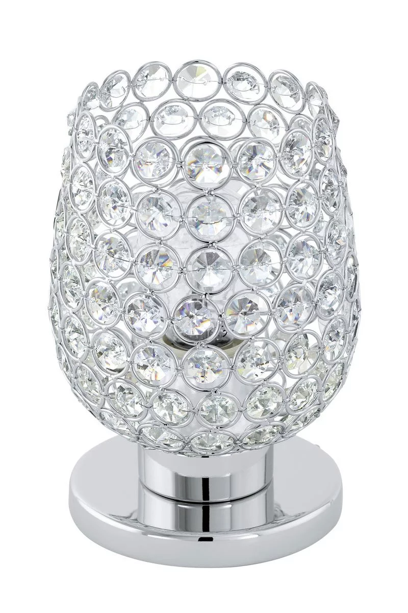   
                        Настольная лампа EGLO  (Австрия) 89304    
                         в стиле модерн.  
                        Тип источника света: светодиодные led, энергосберегающие, накаливания.                                                 Цвета плафонов и подвесок: прозрачный.                         Материал: хрусталь.                          фото 1