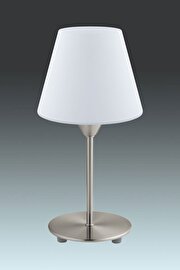  
                        Настільна лампа EGLO (Австрія) 89342    
                         у стилі модерн.  
                        Тип джерела світла: cвітлодіодні led, енергозберігаючі, розжарювання.                                                 Кольори плафонів і підвісок: білий.                         Матеріал: скло.                          фото 1