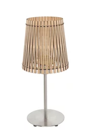   
                        
                        Настільна лампа EGLO (Австрія) 89355    
                         у стилі Кантрі.  
                        Тип джерела світла: світлодіодна лампа, змінна.                                                 Кольори плафонів і підвісок: Бежевий.                         Матеріал: Дерево.                          фото 1
