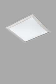   
                        Світильник стельовий EGLO (Австрія) 89461    
                         у стилі модерн.  
                        Тип джерела світла: вбудовані світлодіоди led.                         Форма: квадрат.                         Кольори плафонів і підвісок: білий, срібло, прозорий.                         Матеріал: пластик.                          фото 1