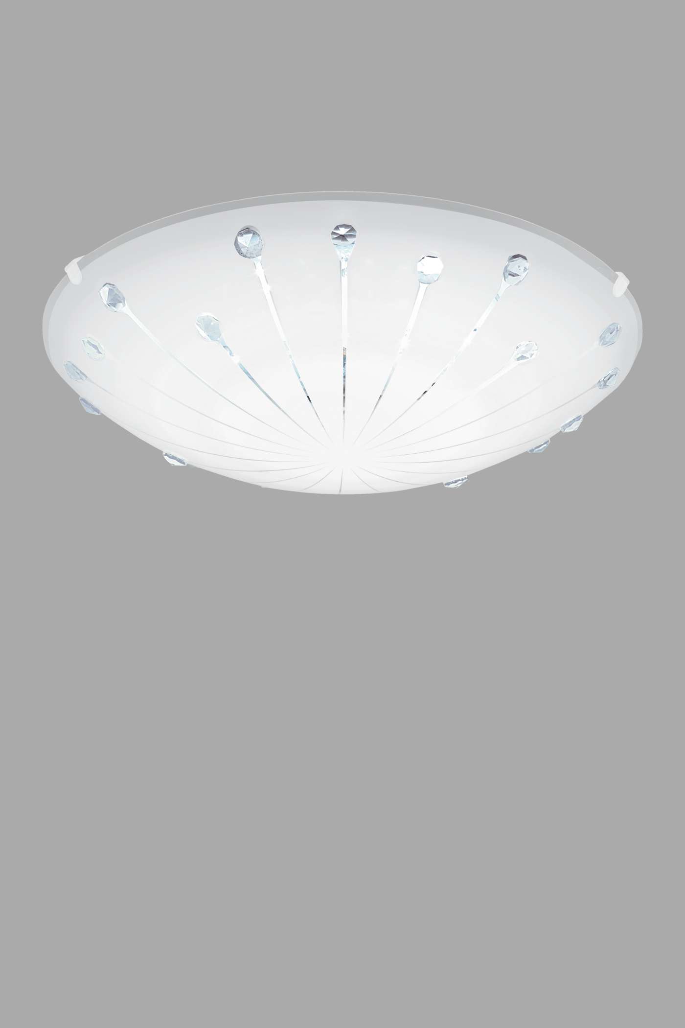   
                        Світильник стельовий EGLO (Австрія) 89482    
                         у стилі модерн.  
                        Тип джерела світла: вбудовані світлодіоди led.                         Форма: коло.                         Кольори плафонів і підвісок: білий, прозорий, малюнок.                         Матеріал: скло.                          фото 1