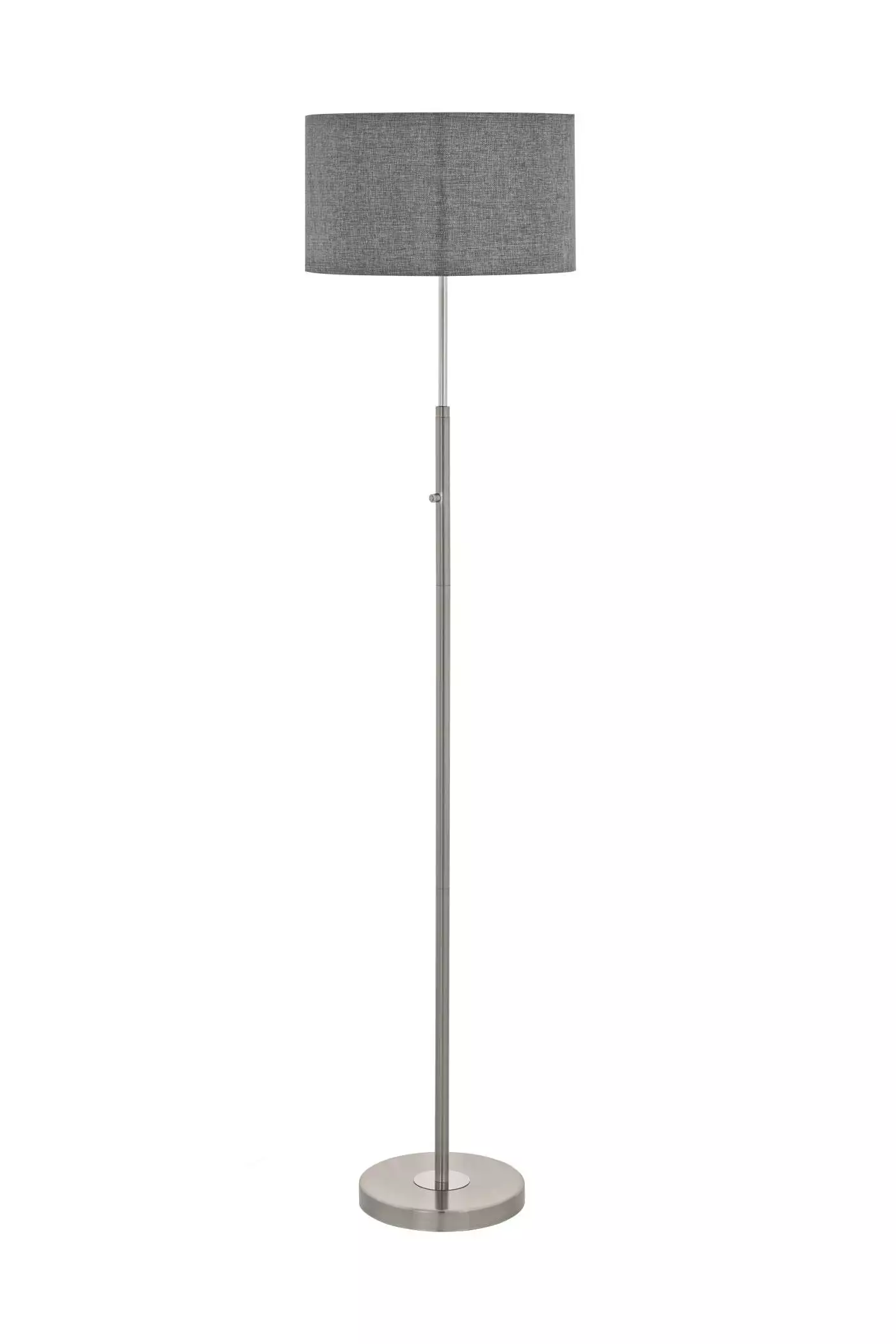   
                        Торшер EGLO (Австрія) 89502    
                         у стилі Модерн.  
                        Тип джерела світла: вбудований led-модуль, незмінний.                                                 Кольори плафонів і підвісок: Білий, Сірий.                         Матеріал: Тканина.                          фото 1