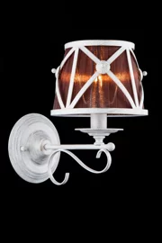  
                        
                        Бра MAYTONI (Німеччина) 89555    
                         у стилі Прованс.  
                        Тип джерела світла: світлодіодна лампа, змінна.                                                 Кольори плафонів і підвісок: Коричневий, Білий.                         Матеріал: Тканина, Сталь.                          фото 1