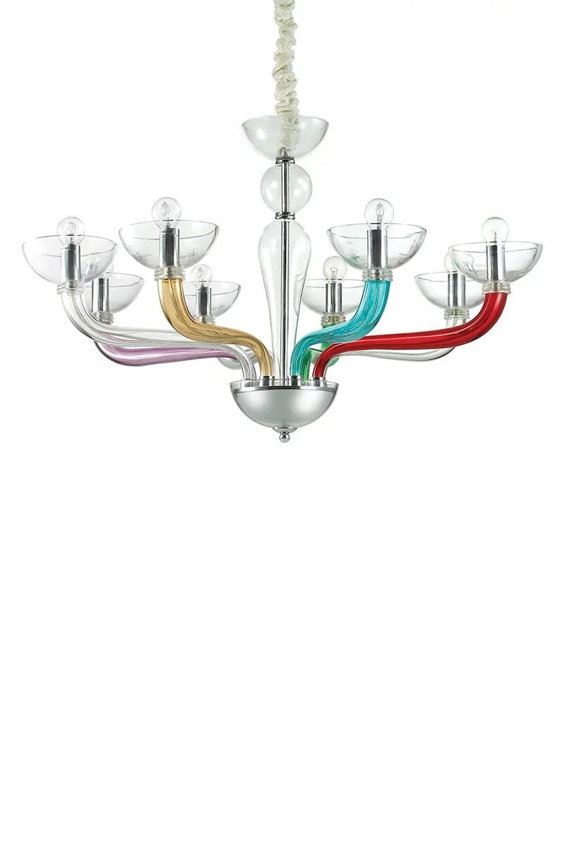   
                        Люстра IDEAL LUX  (Италия) 89876    
                         в стиле Модерн.  
                        Тип источника света: светодиодная лампа, сменная.                         Форма: Круг.                                                                          фото 1