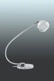   
                        
                        Настільна лампа EGLO (Австрія) 89951    
                         у стилі Хай-тек.  
                        Тип джерела світла: світлодіодна лампа, змінна.                                                 Кольори плафонів і підвісок: Сірий, Білий.                         Матеріал: Сталь.                          фото 1