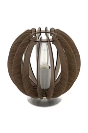   
                        
                        Настольная лампа EGLO (Австрия) 89961    
                         в стиле Модерн.  
                        Тип источника света: светодиодная лампа, сменная.                                                 Цвета плафонов и подвесок: Коричневый.                         Материал: Дерево.                          фото 1