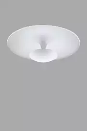   
                        Світильник стельовий EGLO (Австрія) 90002    
                         у стилі модерн.  
                        Тип джерела світла: вбудовані світлодіоди led.                         Форма: коло.                         Кольори плафонів і підвісок: білий.                         Матеріал: скло.                          фото 1