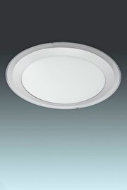  
                        Світильник стельовий EGLO (Австрія) 90007    
                         у стилі модерн.  
                        Тип джерела світла: вбудовані світлодіоди led.                         Форма: коло.                         Кольори плафонів і підвісок: білий.                         Матеріал: пластик.                          фото 1