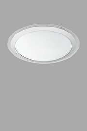   
                        Світильник стельовий EGLO (Австрія) 90008    
                         у стилі модерн.  
                        Тип джерела світла: вбудовані світлодіоди led.                         Форма: коло.                         Кольори плафонів і підвісок: білий.                         Матеріал: пластик.                          фото 1