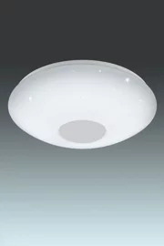   
                        Світильник стельовий EGLO (Австрія) 90013    
                         у стилі модерн.  
                        Тип джерела світла: вбудовані світлодіоди led.                         Форма: коло.                         Кольори плафонів і підвісок: білий.                         Матеріал: пластик.                          фото 1