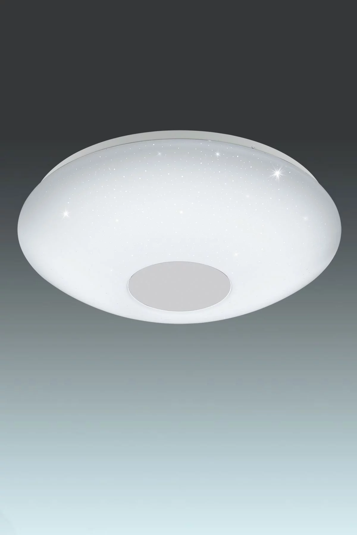   
                        Світильник стельовий EGLO (Австрія) 90013    
                         у стилі модерн.  
                        Тип джерела світла: вбудовані світлодіоди led.                         Форма: коло.                         Кольори плафонів і підвісок: білий.                         Матеріал: пластик.                          фото 1