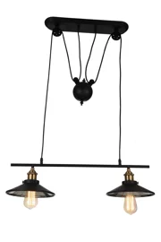   
                        
                        Люстра BLITZ (Німеччина) 90156    
                         у стилі Лофт.  
                        Тип джерела світла: світлодіодна лампа, змінна.                         Форма: Прямокутник.                         Кольори плафонів і підвісок: Чорний.                         Матеріал: Метал.                          фото 1