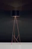   
                        Торшер EGLO  (Австрия) 90200    
                         в стиле Модерн, Лофт.  
                        Тип источника света: светодиодная лампа, сменная.                                                 Цвета плафонов и подвесок: Черный, Медь.                         Материал: Ткань.                          фото 2