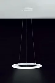   
                        Люстра EGLO (Австрія) 90284    
                         у стилі хай-тек, модерн.  
                        Тип джерела світла: вбудовані світлодіоди led.                         Форма: коло.                         Кольори плафонів і підвісок: білий.                         Матеріал: акрил, алюміній.                          фото 1