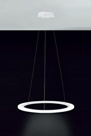   
                        Люстра EGLO (Австрія) 90293    
                         у стилі хай-тек, модерн.  
                        Тип джерела світла: вбудовані світлодіоди led.                         Форма: коло.                         Кольори плафонів і підвісок: білий.                         Матеріал: акрил.                          фото 1