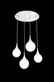   
                        Люстра MAYTONI (Німеччина) 90622    
                         у стилі модерн, скандинавський.  
                        Тип джерела світла: cвітлодіодні led, енергозберігаючі, розжарювання.                         Форма: коло.                         Кольори плафонів і підвісок: білий.                         Матеріал: скло.                          фото 1