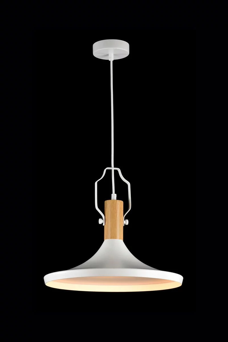   
                        Люстра MAYTONI (Німеччина) 90630    
                         у стилі Лофт, Скандинавський.  
                        Тип джерела світла: світлодіодна лампа, змінна.                         Форма: Коло.                         Кольори плафонів і підвісок: Білий.                         Матеріал: Метал.                          фото 2