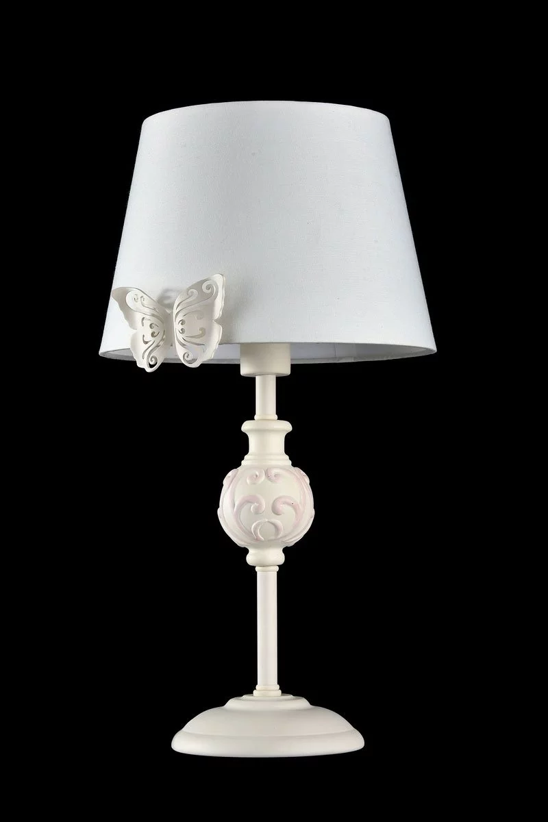   
                        Настольная лампа MAYTONI  (Германия) 90670    
                         в стиле Прованс.  
                        Тип источника света: светодиодная лампа, сменная.                                                 Цвета плафонов и подвесок: Белый.                         Материал: Ткань, Пластик.                          фото 1