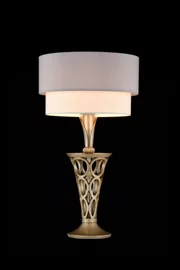   
                        Настольная лампа MAYTONI  (Германия) 90681    
                         в стиле Модерн.  
                        Тип источника света: светодиодная лампа, сменная.                                                 Цвета плафонов и подвесок: Белый, Серый.                         Материал: Ткань, Пластик.                          фото 1