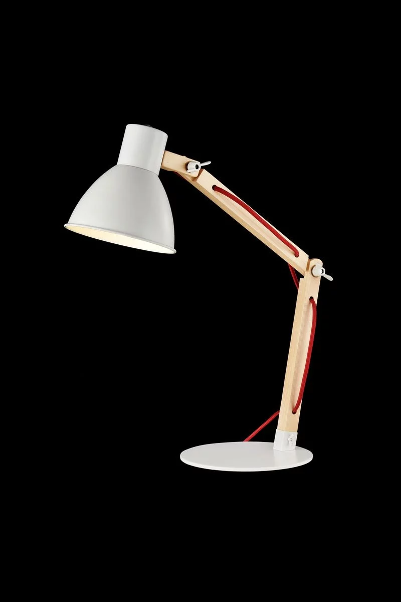   
                        Настільна лампа MAYTONI (Німеччина) 90692    
                         у стилі Скандинавський.  
                        Тип джерела світла: світлодіодна лампа, змінна.                                                 Кольори плафонів і підвісок: Білий.                         Матеріал: Метал.                          фото 1
