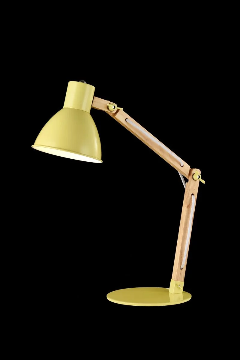   
                        Настільна лампа MAYTONI (Німеччина) 90693    
                         у стилі Лофт.  
                        Тип джерела світла: світлодіодна лампа, змінна.                                                 Кольори плафонів і підвісок: Жовтий, Білий.                         Матеріал: Метал.                          фото 1