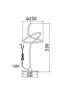   
                        
                        Настольная лампа MAYTONI (Германия) 90698    
                         в стиле Хай-тек.  
                        Тип источника света: встроенный led-модуль, несъемный.                                                 Цвета плафонов и подвесок: Белый.                         Материал: Акрил.                          фото 4