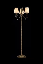   
                        Торшер FREYA  (Германия) 91068    
                         в стиле Классика.  
                        Тип источника света: светодиодная лампа, сменная.                                                 Цвета плафонов и подвесок: Белый, Прозрачный.                         Материал: Ткань, Стекло.                          фото 1