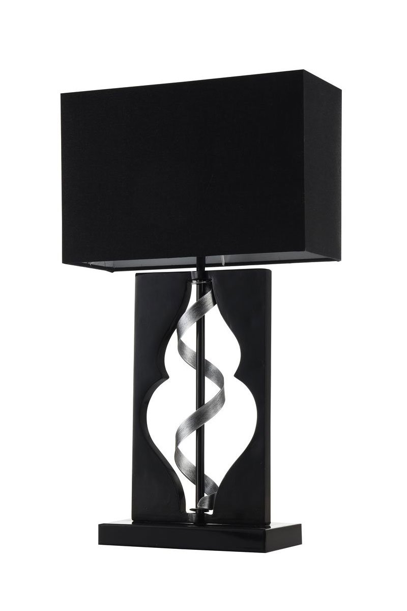   
                        Настільна лампа MAYTONI (Німеччина) 91202    
                         у стилі модерн.  
                        Тип джерела світла: cвітлодіодні led, енергозберігаючі, розжарювання.                                                 Кольори плафонів і підвісок: чорний.                         Матеріал: тканина.                          фото 2