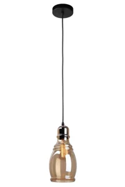   
                        
                        Люстра BLITZ (Німеччина) 91324    
                         у стилі Лофт.  
                        Тип джерела світла: світлодіодна лампа, змінна.                         Форма: Коло.                         Кольори плафонів і підвісок: Коричневий.                         Матеріал: Скло.                          фото 1