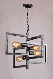   
                        
                        Люстра WUNDERLICHT (Германия) 91385    
                         в стиле Лофт.  
                        Тип источника света: светодиодная лампа, сменная.                         Форма: Асимметричная.                                                                          фото 1