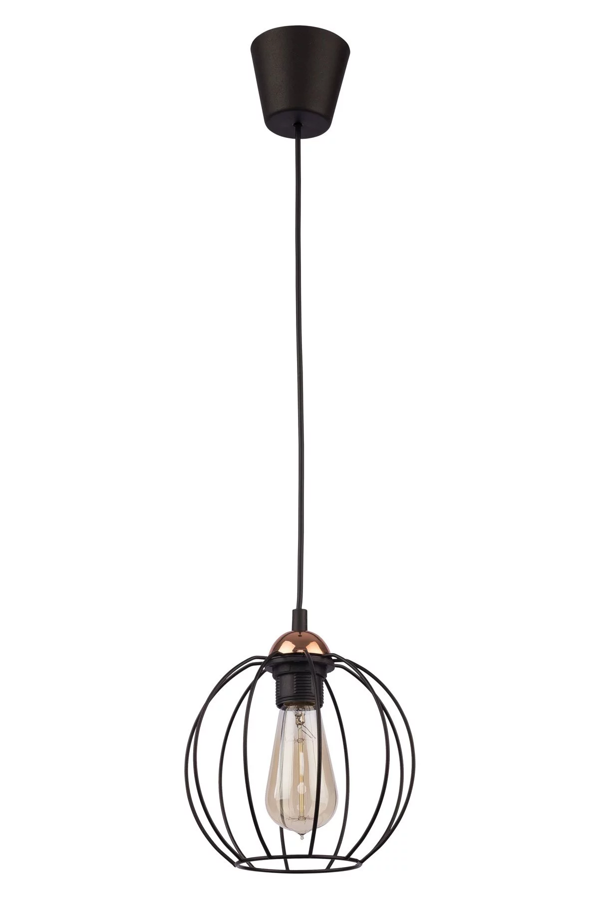   
                        
                        Люстра TK LIGHTING (Польща) 91693    
                         У стилі Лофт, Скандинавський.  
                        Тип джерела світла: світлодіодна лампа, змінна.                         Форма: Куля.                         Кольори плафонів і підвісок: Чорний.                         Матеріал: Метал.                          фото 1