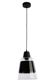   
                        
                        Люстра TK LIGHTING (Польща) 91992    
                         у стилі Модерн.  
                        Тип джерела світла: світлодіодна лампа, змінна.                         Форма: Коло.                         Кольори плафонів і підвісок: Чорний, Прозорий.                         Матеріал: Скло.                          фото 1