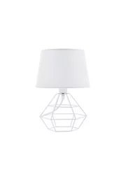   
                        
                        Настільна лампа TK LIGHTING (Польща) 92085    
                         у стилі Лофт.  
                        Тип джерела світла: світлодіодна лампа, змінна.                                                 Кольори плафонів і підвісок: Білий.                         Матеріал: Метал.                          фото 1