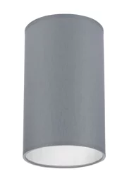   
                        Точковий світильник TK LIGHTING (Польща) 92186    
                         у стилі Модерн.  
                        Тип джерела світла: світлодіодна лампа, змінна.                         Форма: Циліндр.                         Кольори плафонів і підвісок: Сірий.                         Матеріал: Тканина, Пластик.                          фото 1