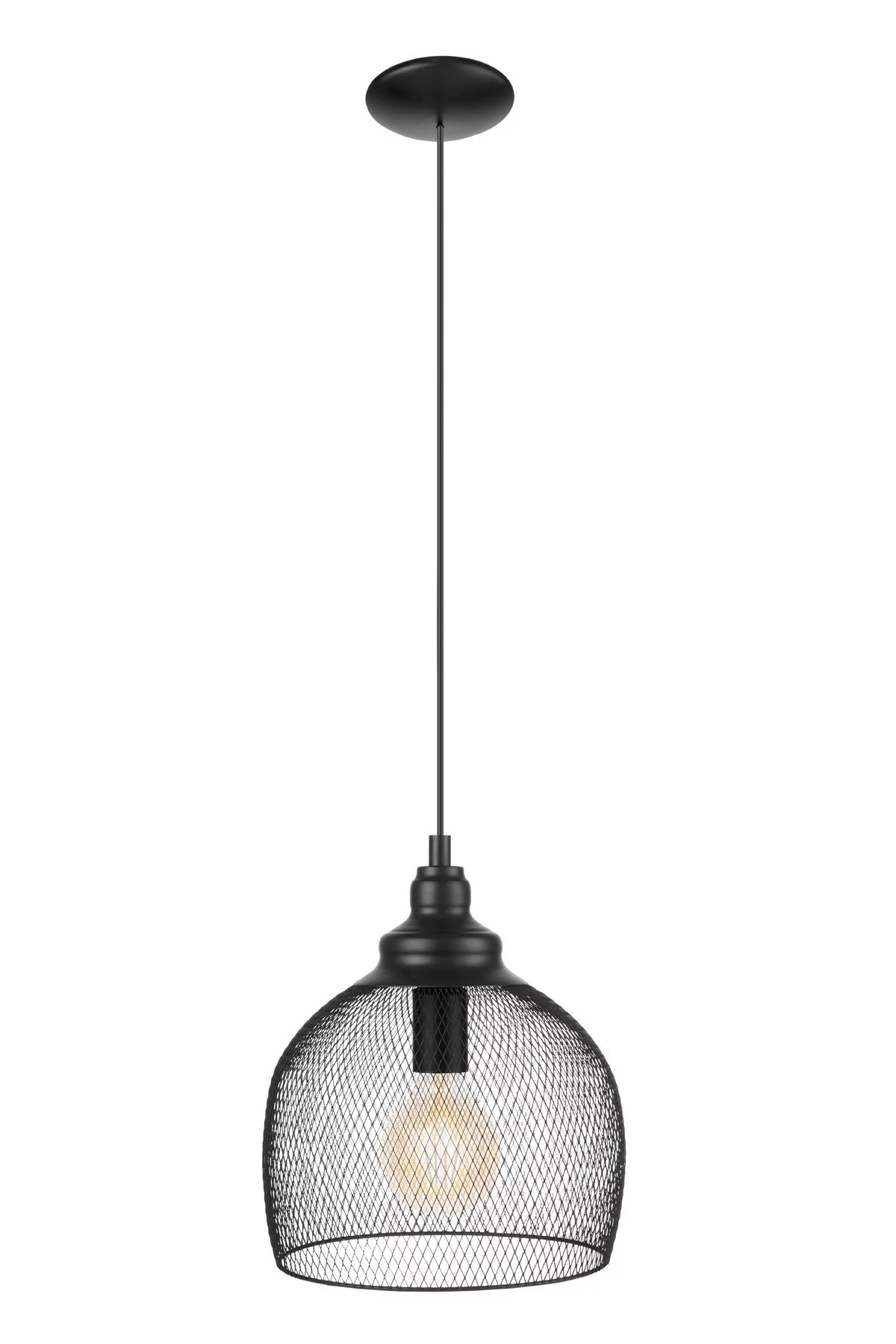   
                        Люстра EGLO (Австрія) 92508    
                         у стилі лофт.  
                        Тип джерела світла: cвітлодіодні led, енергозберігаючі, розжарювання.                         Форма: коло.                         Кольори плафонів і підвісок: чорний.                         Матеріал: сталь.                          фото 1