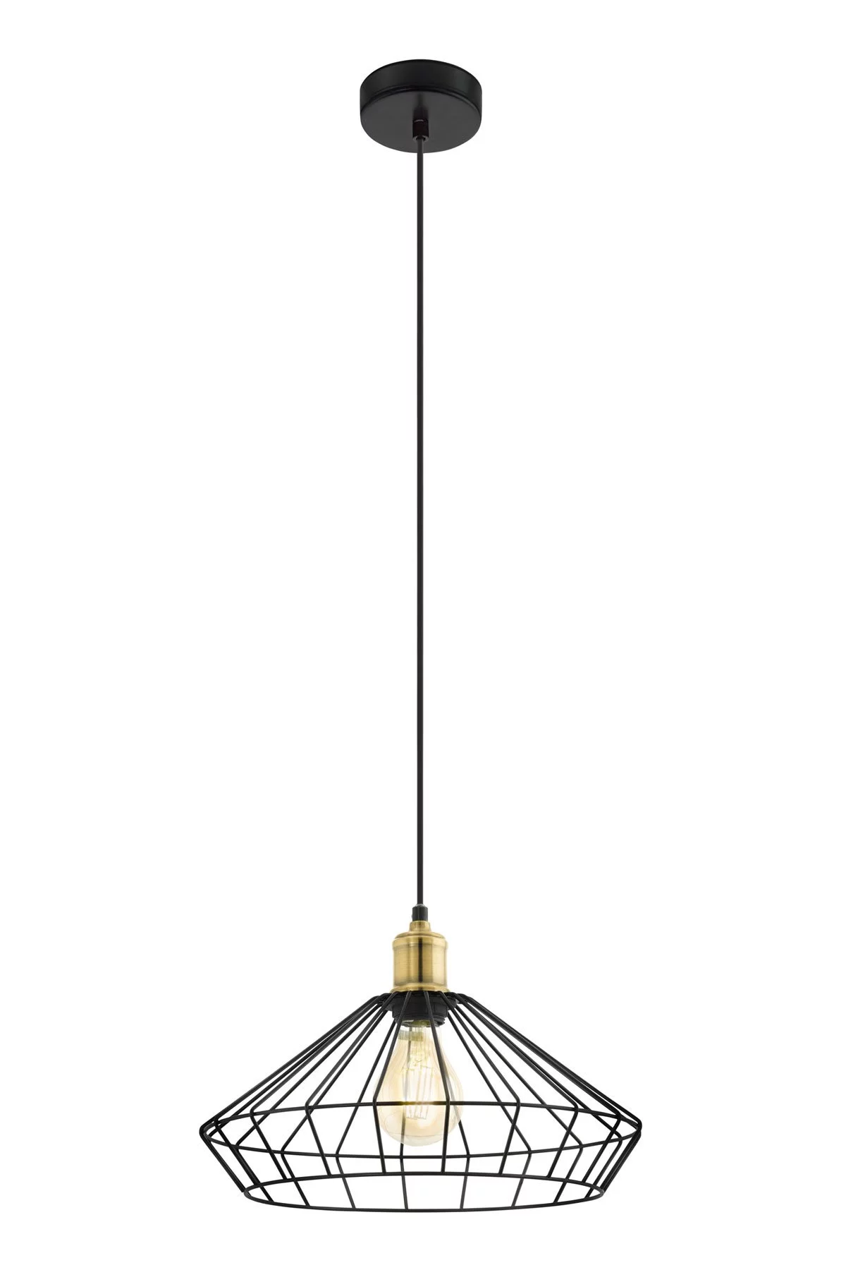   
                        
                        Люстра EGLO (Австрія) 92522    
                         у стилі Лофт, Скандинавський.  
                        Тип джерела світла: світлодіодна лампа, змінна.                         Форма: Коло.                         Кольори плафонів і підвісок: Чорний.                         Матеріал: Сталь.                          фото 1