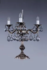   
                        
                        Настольная лампа ARTGLASS (Чехия) 92938    
                         в стиле Классика.  
                        Тип источника света: светодиодная лампа, сменная.                                                 Цвета плафонов и подвесок: Серый, Прозрачный.                         Материал: Хрусталь.                          фото 1