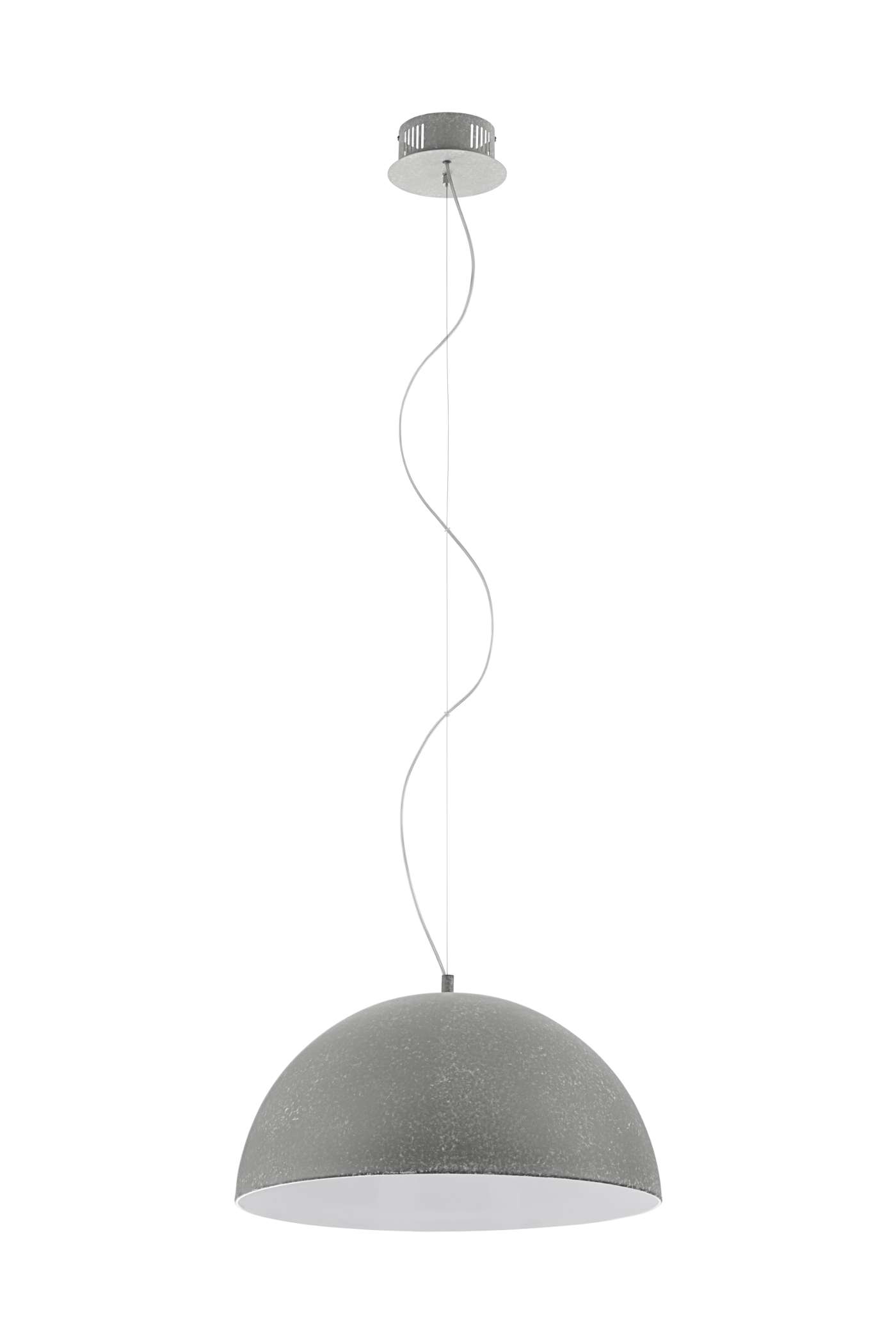   
                        Люстра EGLO (Австрія) 93401    
                         у стилі хай-тек.  
                        Тип джерела світла: вбудовані світлодіоди led.                         Форма: коло.                         Кольори плафонів і підвісок: сірий, білий.                         Матеріал: пластик, метал.                          фото 1