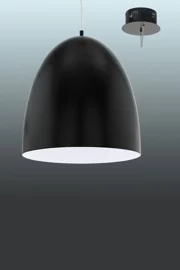   
                        Люстра EGLO  (Австрия) 93410    
                         в стиле хай-тек, скандинавский.  
                        Тип источника света: встроенные светодиоды led.                         Форма: круг.                         Цвета плафонов и подвесок: черный, белый.                         Материал: пластик, металл.                          фото 1